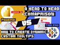 Power Bi Vs Tableau: How create dynamic custom tooltip compared