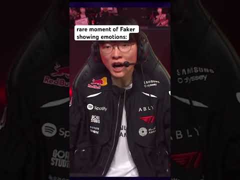 Faker showing emotions | T1 vs KT Game 2!! #t1 #lol #leagueoflegends #faker #viral
