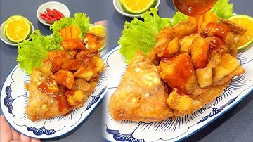 CÁ ĐIÊU HỒNG PHI LÊ CHIÊN GIÒN SỐT CAM