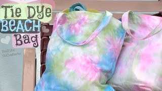 TIE DYE BEACH BAG - Summer DIY | SoCraftastic
