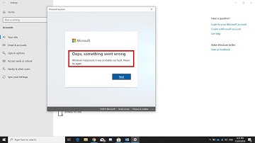 Something Went Wrong Can’t Sign In With Microsoft Account