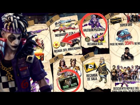 agenda semanal de free fire agosto 2020 - YouTube