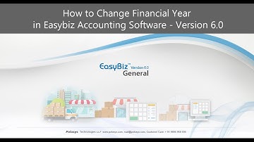 Easybiz Accounting Software - Financial Year Changing 2020 - 2021