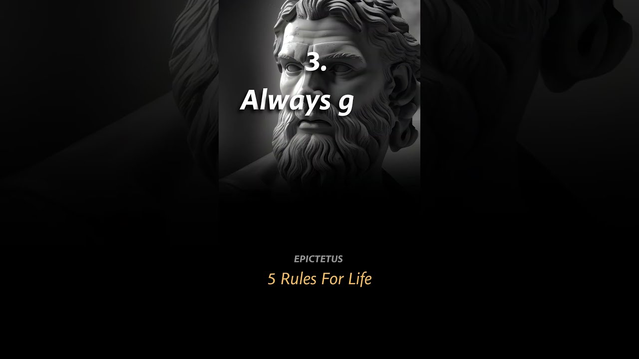 5 Rules For Life From Epictetus Ryan Holiday Shorts