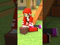 JJ Pushed Hard and JJ Girl Went Flying - Minecraft Animation