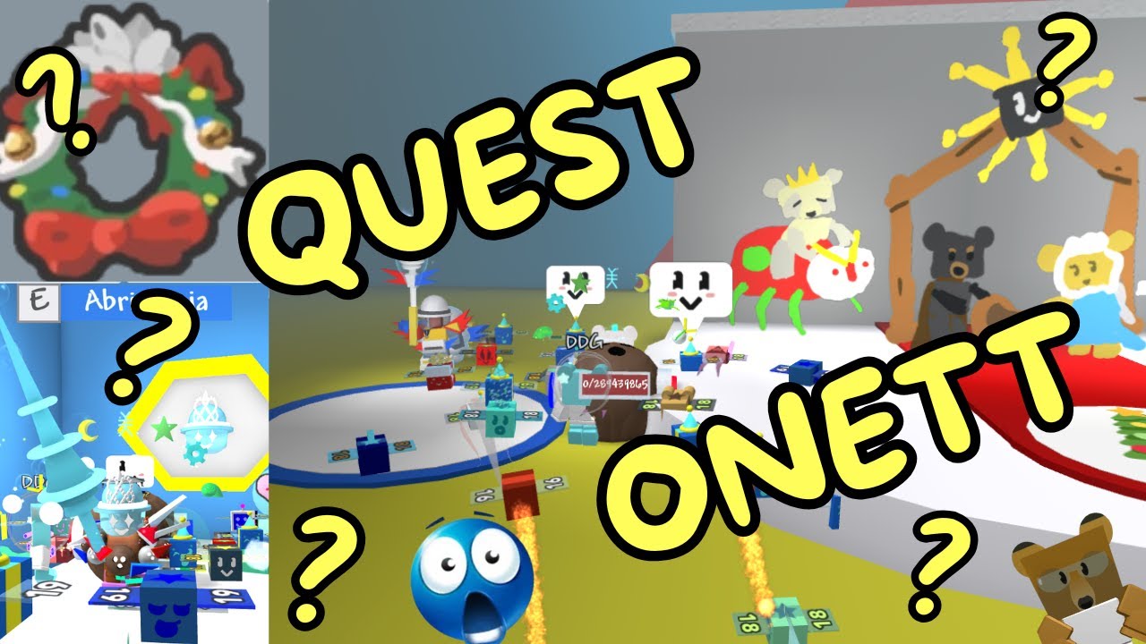 COMO FAZER A QUEST DO ONETT NO BEESMAS 🎄 Bee Swarm Simulator Roblox 2025 