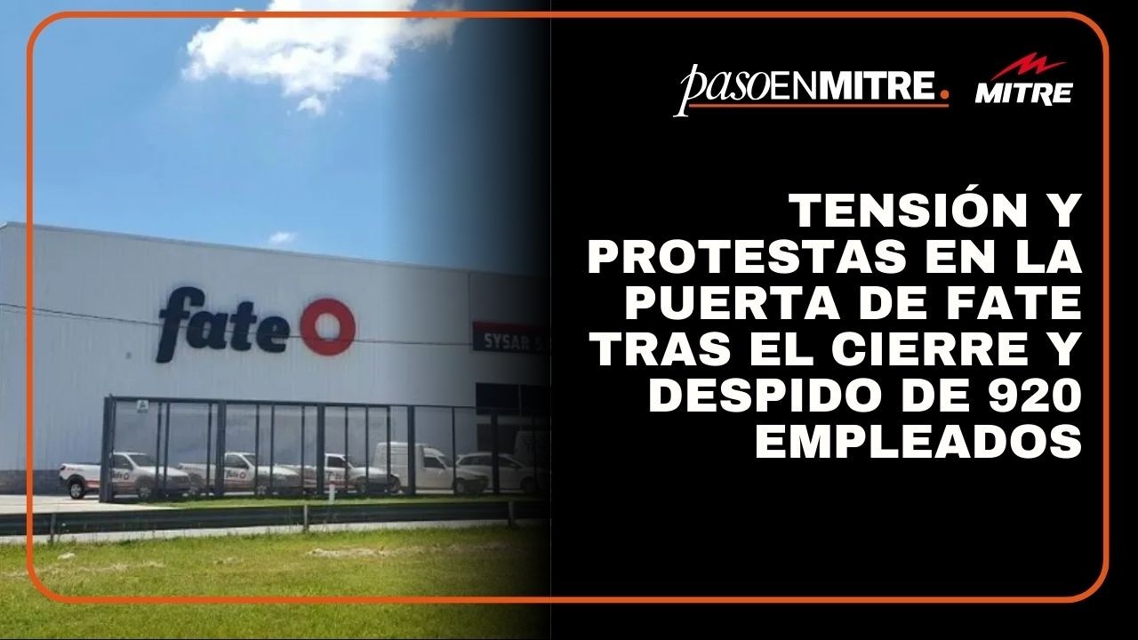 Tensión y protestas en la puerta de Fate tras el cierre y despido de 920 empleados