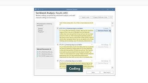 Sentiment Analysis -  ATLAS.ti 9 Windows