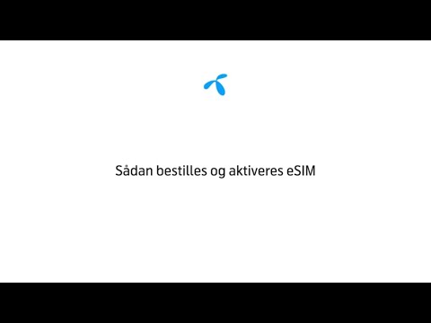 Bestil og aktiver eSIM i OneScreen Business / Telenor Erhverv