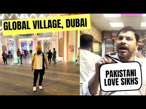 Global Village Dubai | Pakistani people welcome Indian Sikh | Full Tour Dubai Global Village 2023