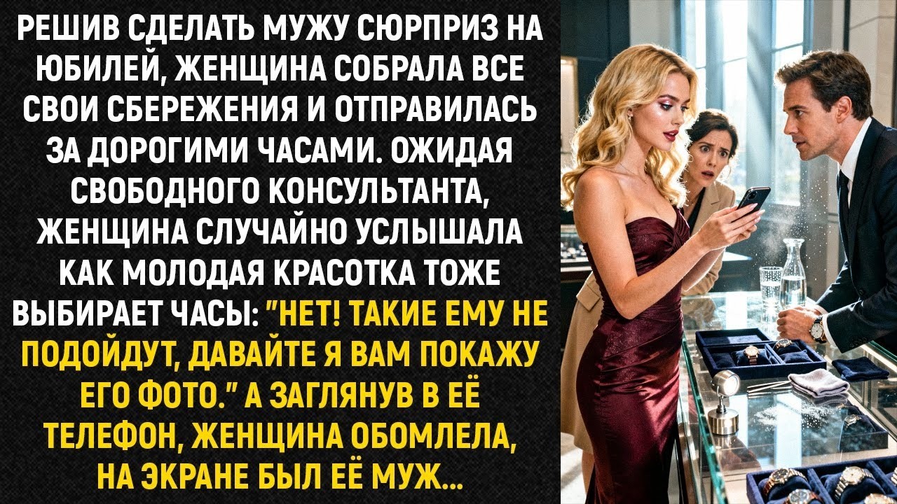 Решив сделать мужу сюрприз на юбилей, женщина собрала все свои сбережения и зашла в магазин...