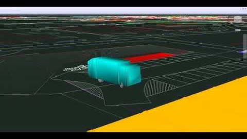 Refuse truck swept path analysis 3D