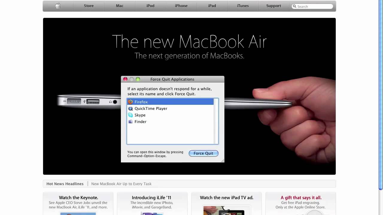 force quit apple mac force quit apple mac