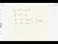 Solution to a Differential Equation