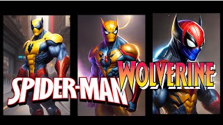 The Incredible Fusion: Spider-Man Meets Wolverine - AI-Powered Marvel Hybrid