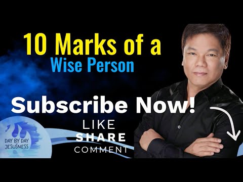 10 Marks of a Wise Person   Pastor Ed Lapiz Official YouTube Channel 2023 