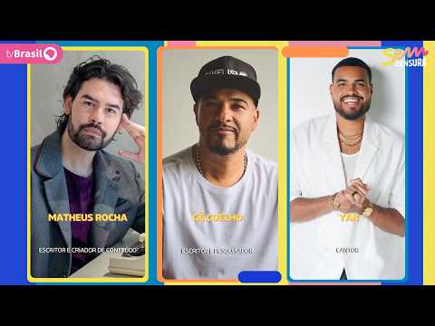 SEM CENSURA RECEBE MATHEUS ROCHA, GÊ COELHO E YAN