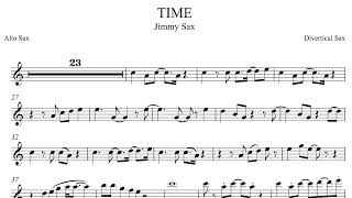 Time Jimmy sax alto with sax accompaniment free score download Resimi