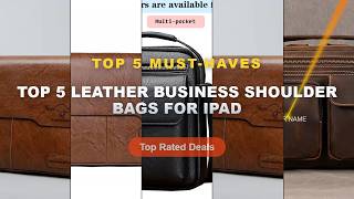 Cheap & Best Top 5 Leather Business Shoulder Bags For IPad Unboxing & Review - Vintage Crazy Horse L