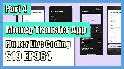 [Flutter] Flutter Live Coding EP964 (Money Transfer App Part 4) | GetX