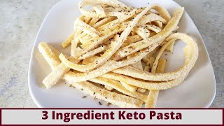 Quick 3 Ingredient Keto Coconut Flour Pasta (Nut Free And Gluten Free)