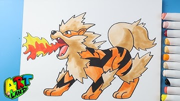 How to Draw Arcanine | Pokemon