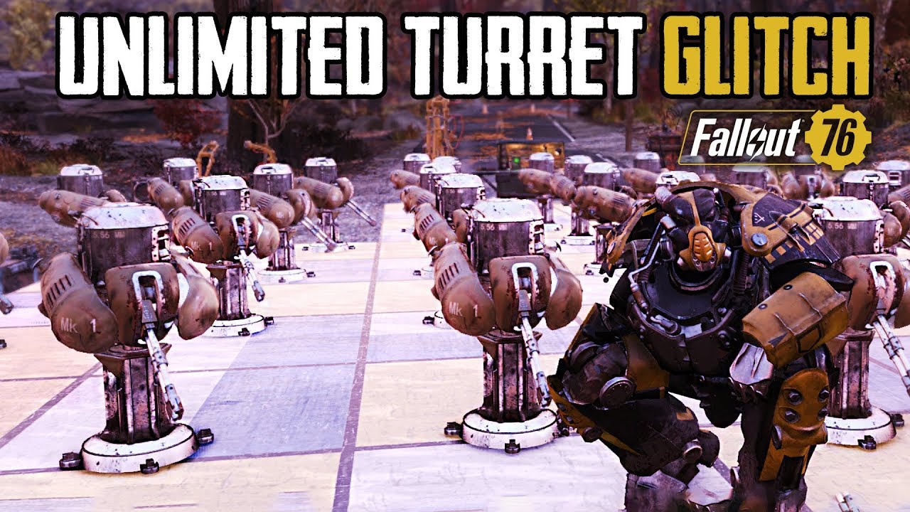 Fallout 76 New Unlimited Turrets In Base Glitch Unlimited Camp