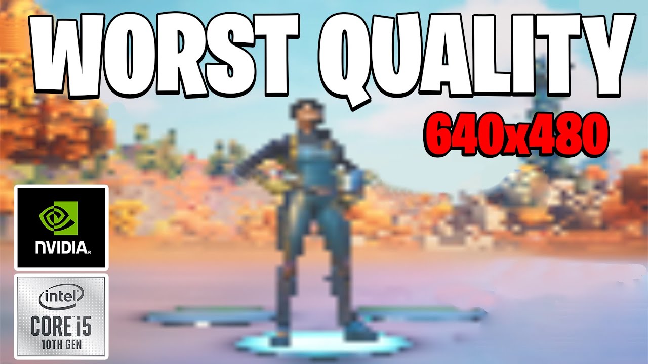 Stretched Resolution With The Worst Quality 640x480 Fortnite Season 6 l *good fps* (bad quality)