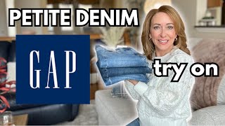 Petite Denim Try On from GAP (all styles under $80).