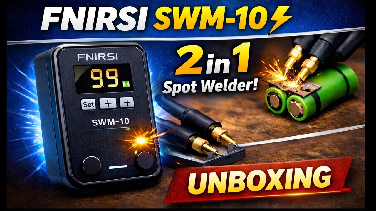 FINIRSI SWM-10 Unboxing | Portable Spot Welder + Power bank