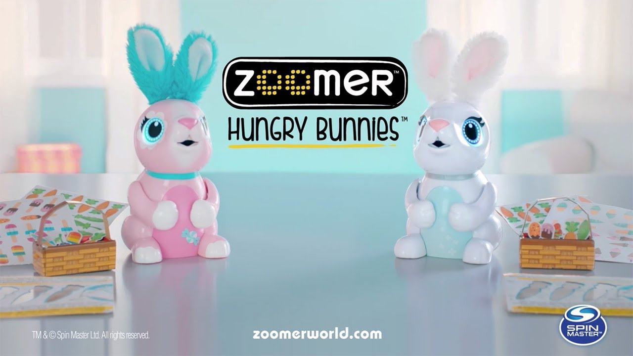Interactive Robotic Zoomer Chewy Zoomer Rabbit Zoomer Hungry