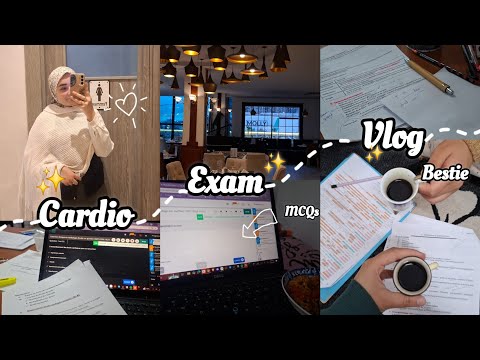 Cardiology Exam In 3rd Year Of Mes School يوميات طالبة طب مزنوقة جدا تحفيز استمرارية و آمل 