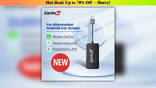 Review CarlinKit Wred & Wireless Android Auto & CarPlay Dongle Car USB Adapter For Aftermarket Andr