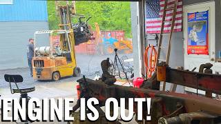 Pulling The V8 MACK Engine Out Of My 1973 R700!