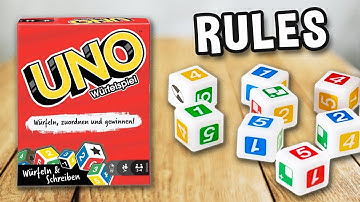 Hoe speel je UNO DICE (officiële regels, instructies en gameplay) | Spielregeln TV x Mattel