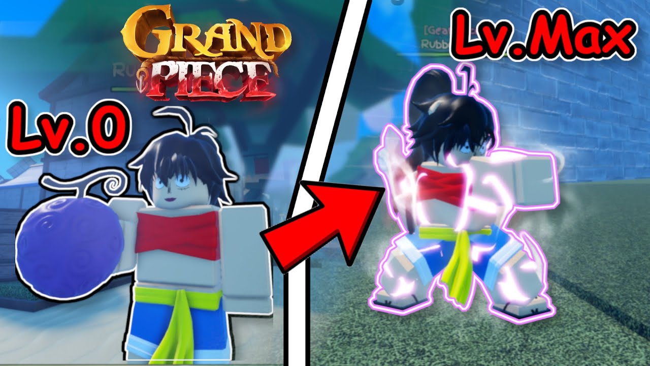 Grand piece online Noob to Pro : ผมฟาร์มเวลด้วยผลยาง ของลูฟี่ !! - YouTube