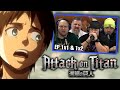 First Time Watching Attack On Titan Reaction Episodes 1X1 1X2 Sub