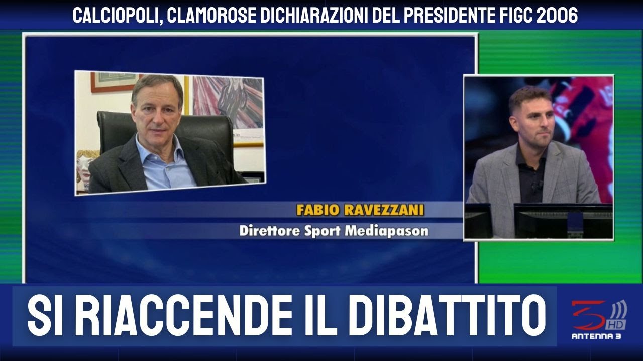 CALCIOPOLI, CLAMOROSE DICHIARAZIONI DEL PRESIDENTE FIGC 2006