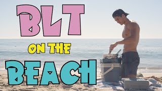 Making a BLT on the beach