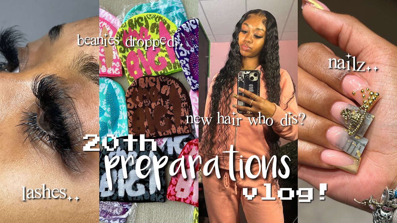 my 20th birthday preparation! no teen ona end of my ageꨄ lashes, hair