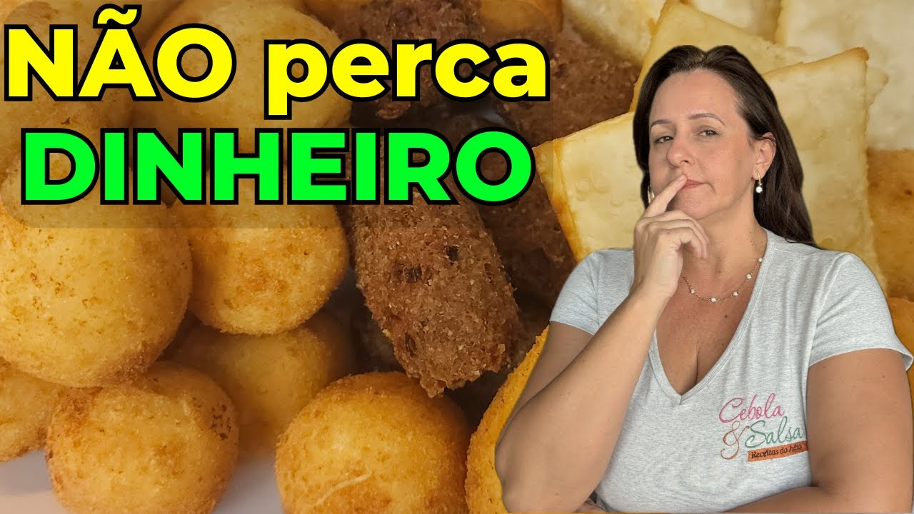 APRENDA as MELHORES TÉCNICAS para FRITAR qualquer SALGADO (até CONGELADOS)