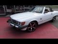 Hillyard rim lions 1989 mercedes sel 560 riding on custom 18 inch black  machined wheels  tires