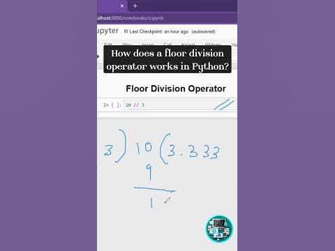 How does a Floor divison operator works in Python? #python #programming ...