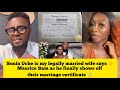 Sonia Uche is my legally married wife says Maurice Sam as he shows off their marriage certificate
