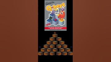 Atari 2600 Box Art vs Game Play - Q*bert - 1983