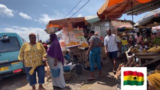 4K ACCRA MALLAM ATTA SUPER MARKET THE MOST POPULAR MARKET ACCRA GHANA AFRICA TRAVEL VLOG