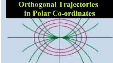 Working rule for the determination of Orthogonal Trajectories in Polar Co-ordinates