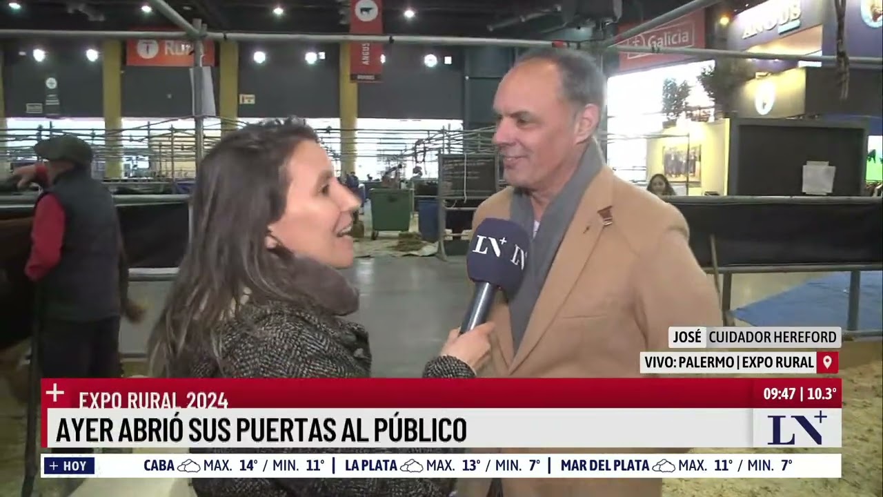 Comenzó la Expo Rural 2024: 400 expositores comerciales y más de 2000 animales