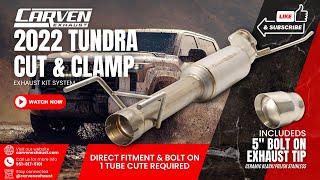 20222023 Toyota Tundra Cut & Clamp by Carven Exhaust