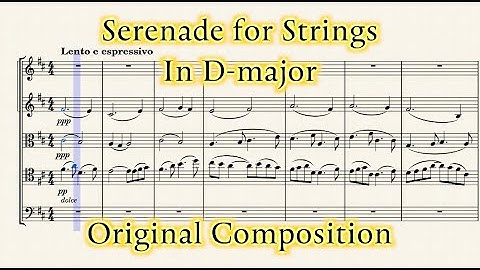 Serenade for Strings in D major original composition
